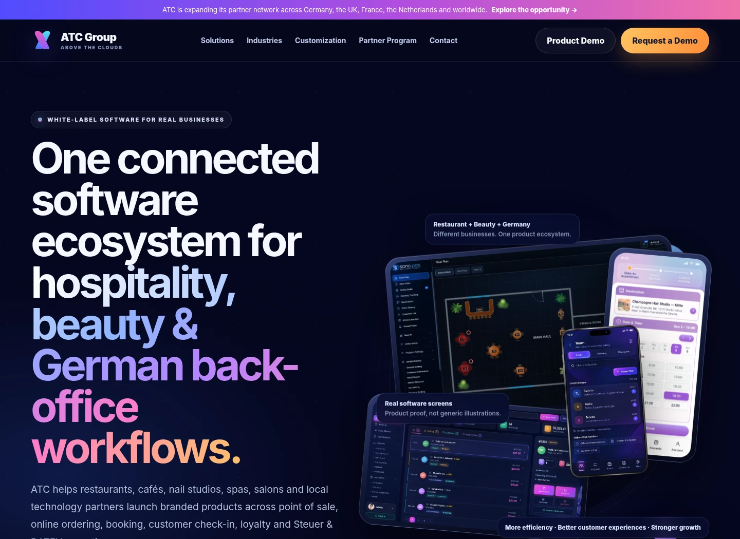ATC ecosystem home preview