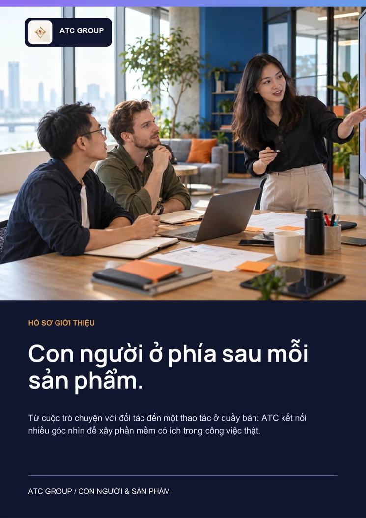 Cover of the Vietnamese ATC Group people and product brochure