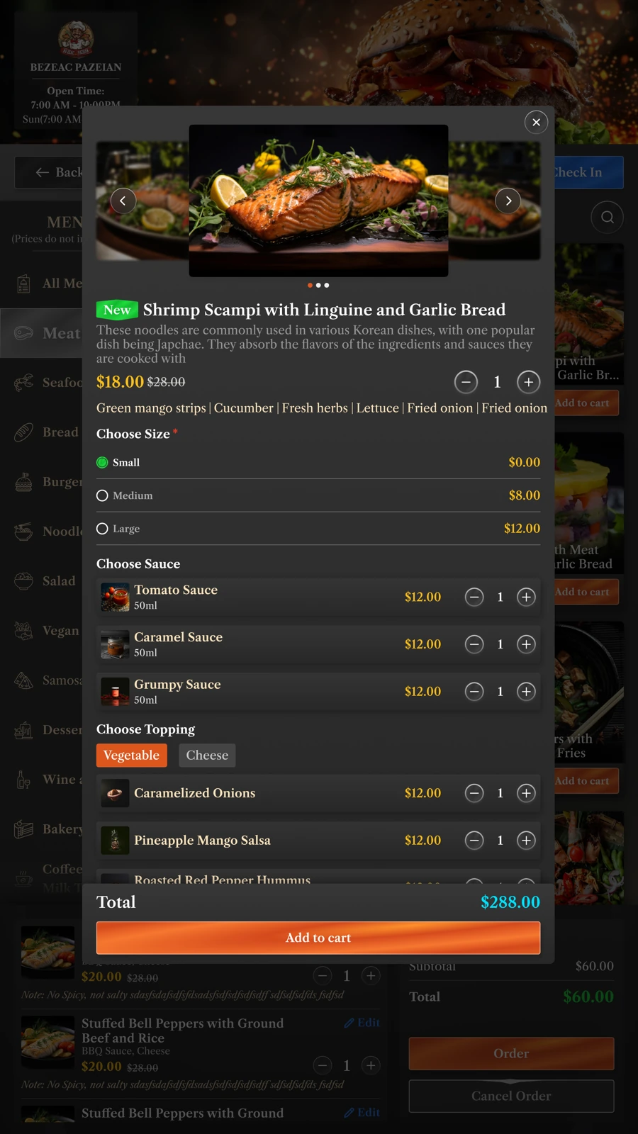 Item options