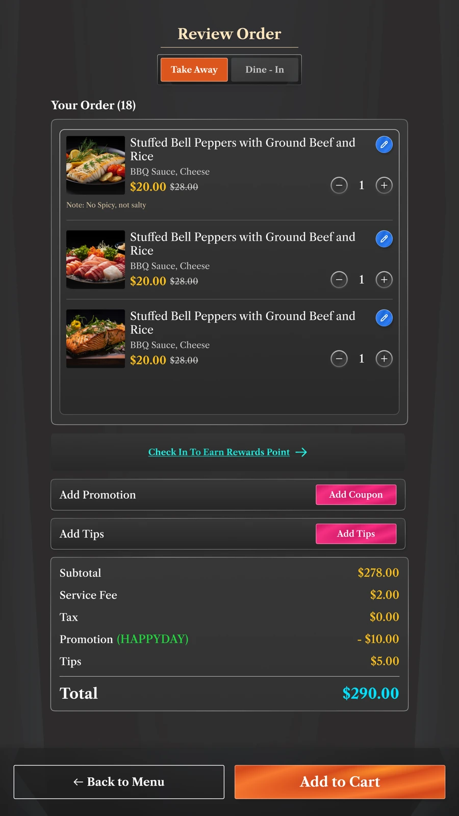 Order review