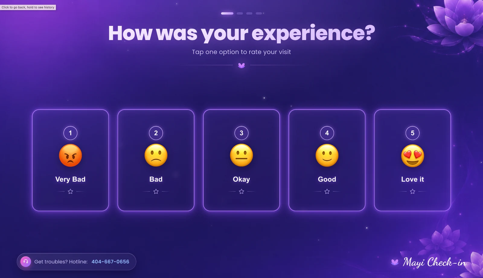 Emoji-based customer satisfaction survey